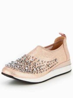 Kg Ophelia Embellished Slip On Trainer - Pink